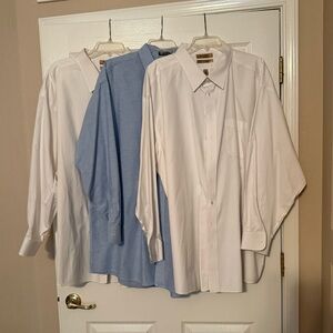Classic White and Blue Men's Shirts